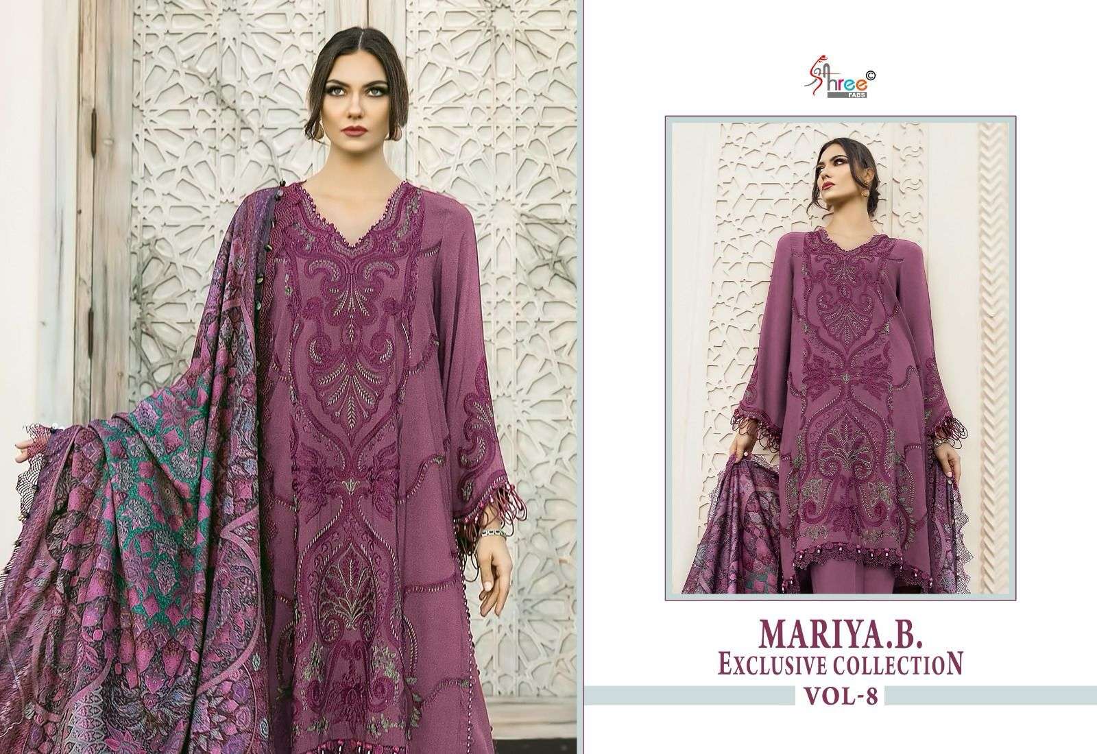 Shree Mariya B Vol 8 Cotton Dupatta Salwar Suits Wholesale catalog