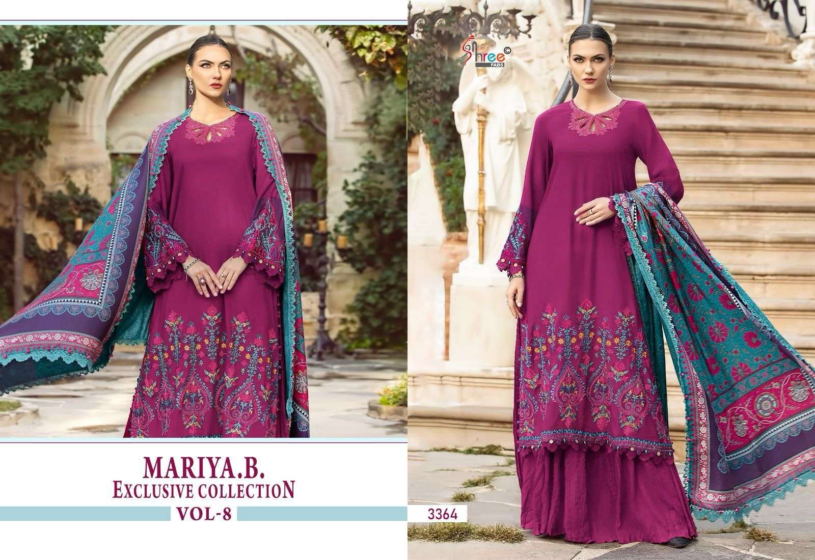 Shree Mariya B Vol 8 Cotton Dupatta Salwar Suits Wholesale catalog
