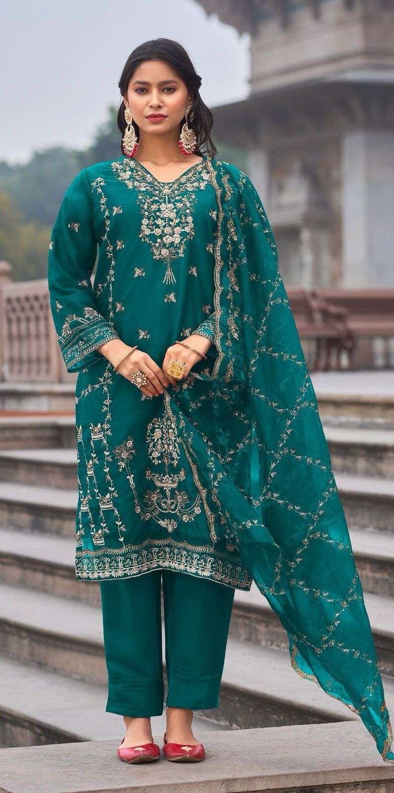 Shree R 1178 Organza Pakistani Suits Wholesale catalog