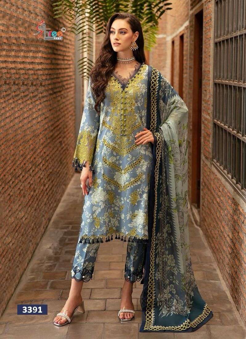 Shree Riwayat Luxury Lawn Vol 2 Chiffon Dupatta Salwar Kameez Wholesale catalog