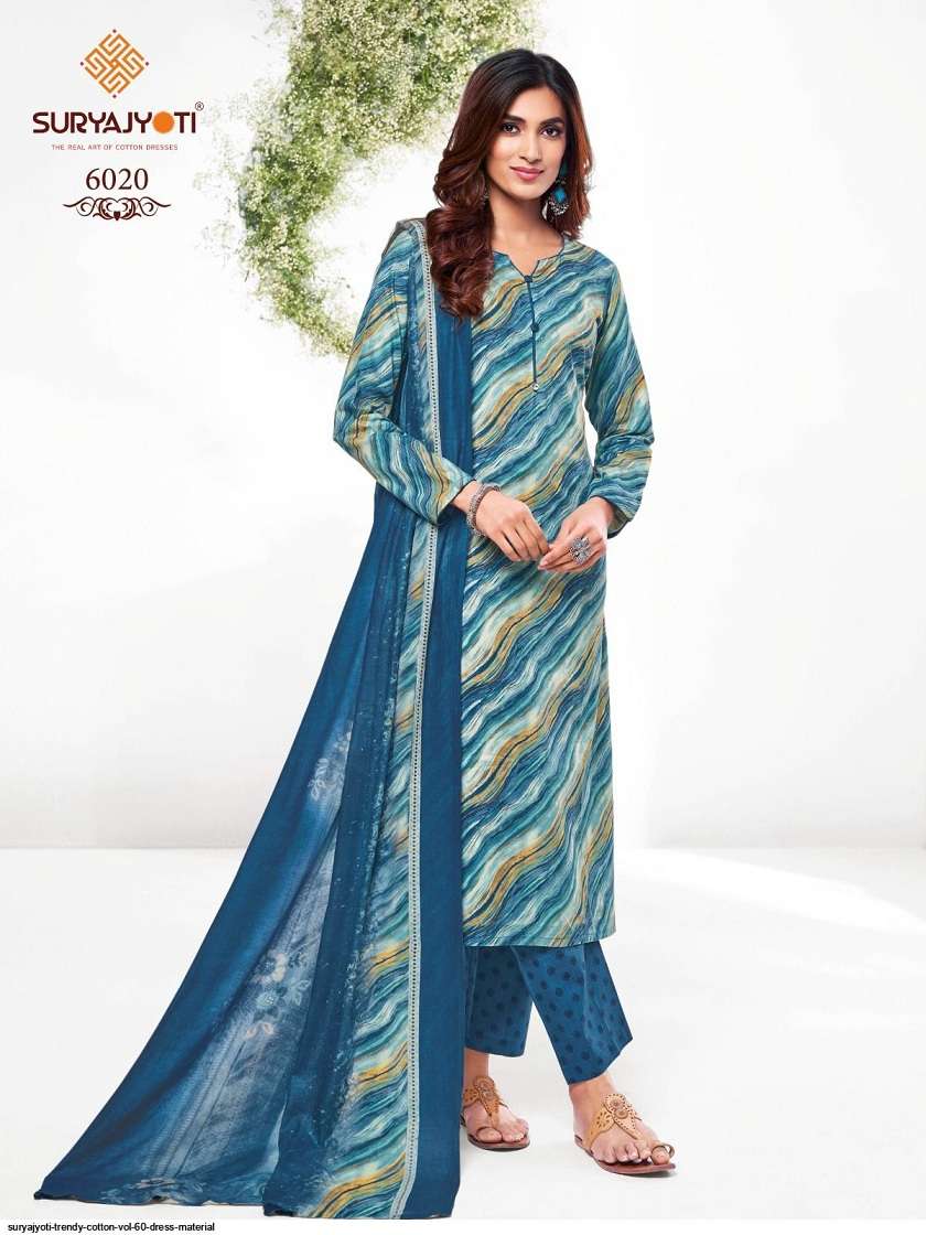 Suryajyoti Trendy Cotton Vol-60 – Dress Material -Wholesale Catalog