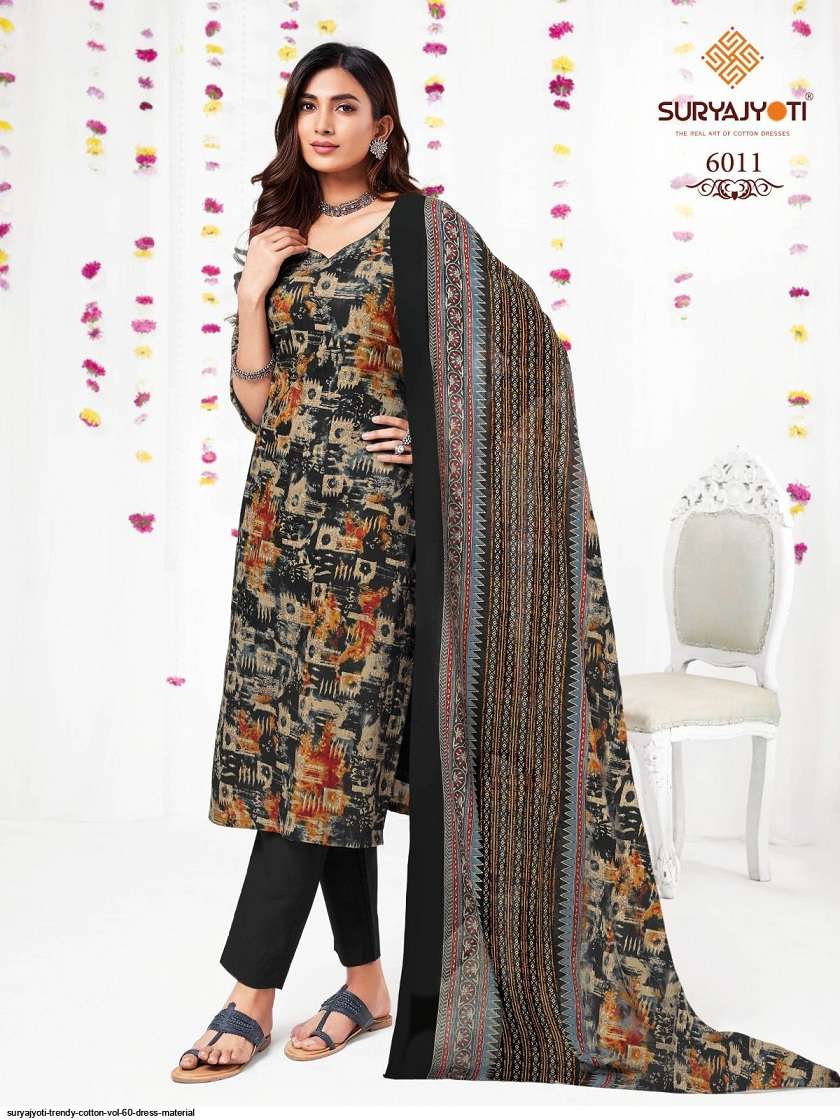 Suryajyoti Trendy Cotton Vol-60 – Dress Material -Wholesale Catalog