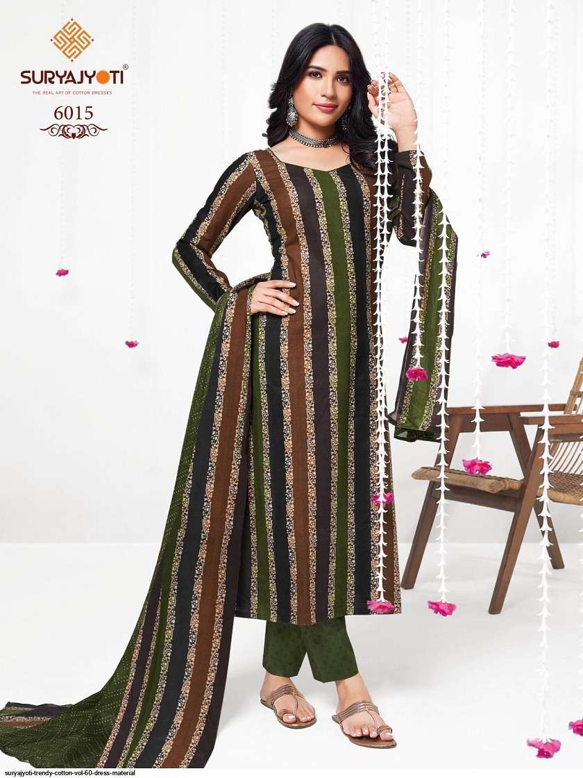 Suryajyoti Trendy Cotton Vol-60 – Dress Material -Wholesale Catalog