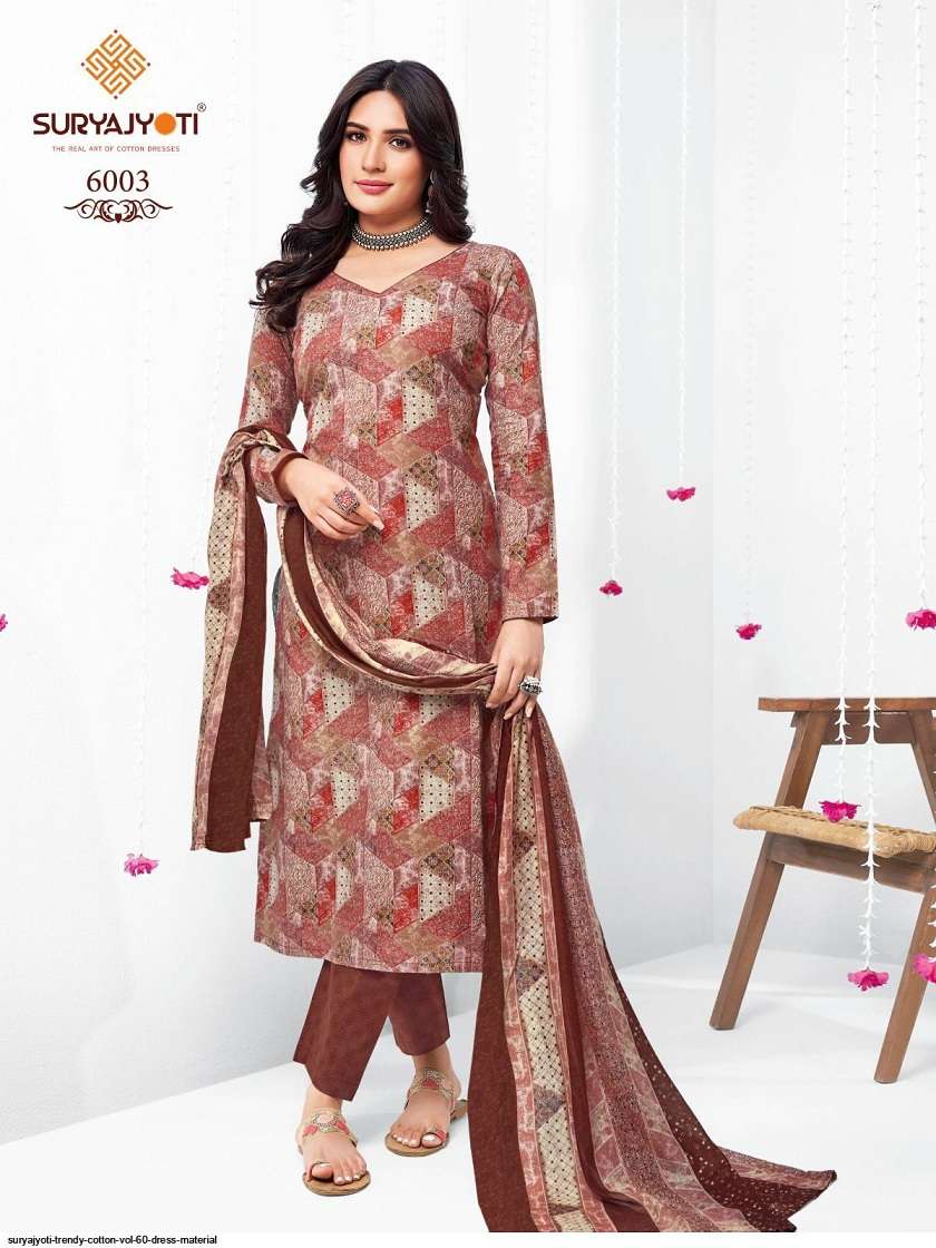 Suryajyoti Trendy Cotton Vol-60 – Dress Material -Wholesale Catalog