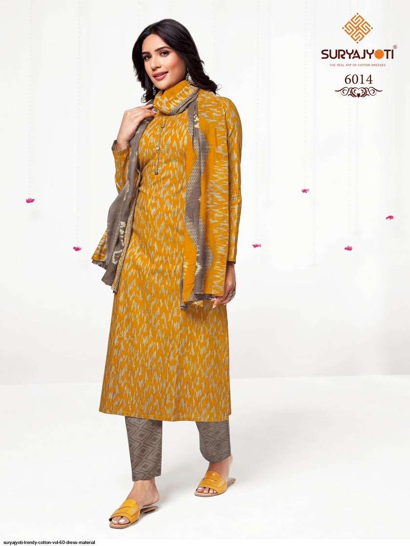 Suryajyoti Trendy Cotton Vol-60 – Dress Material -Wholesale Catalog