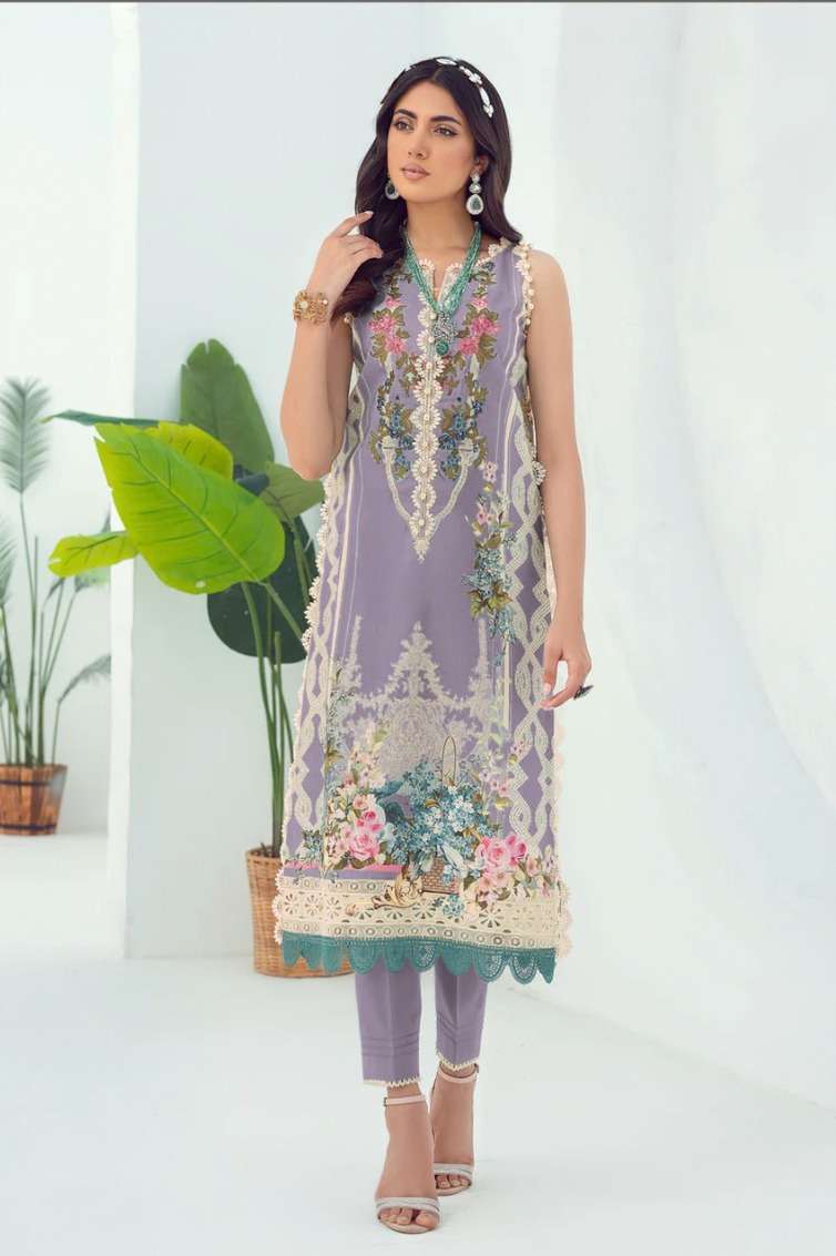 Taj 484 And 486 Cotton Dupatta Pakistani Suits Wholesale catalog