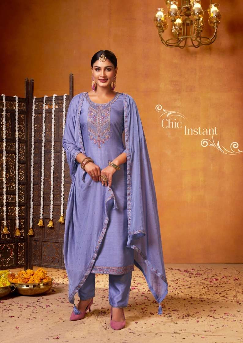 Triple Aaa Blizz Soft Silk Designer Dress Material Wholesale catalog