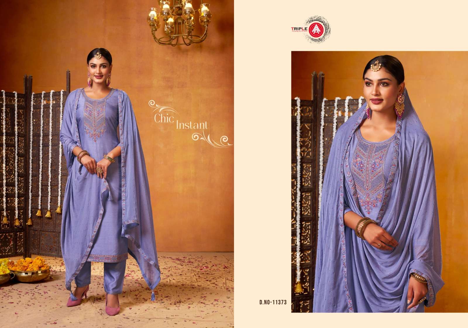 Triple Aaa Blizz Soft Silk Designer Dress Material Wholesale catalog