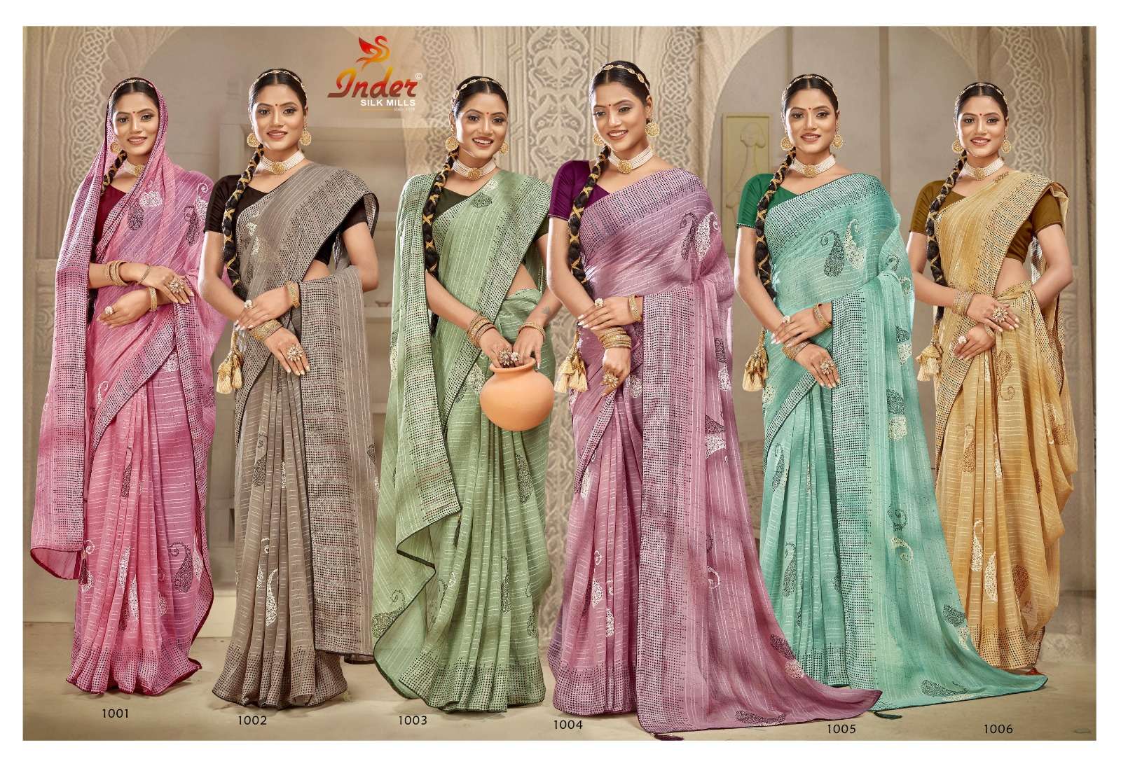 TWIST 6535 INDER SILK MILLS Saree Wholesale catalog
