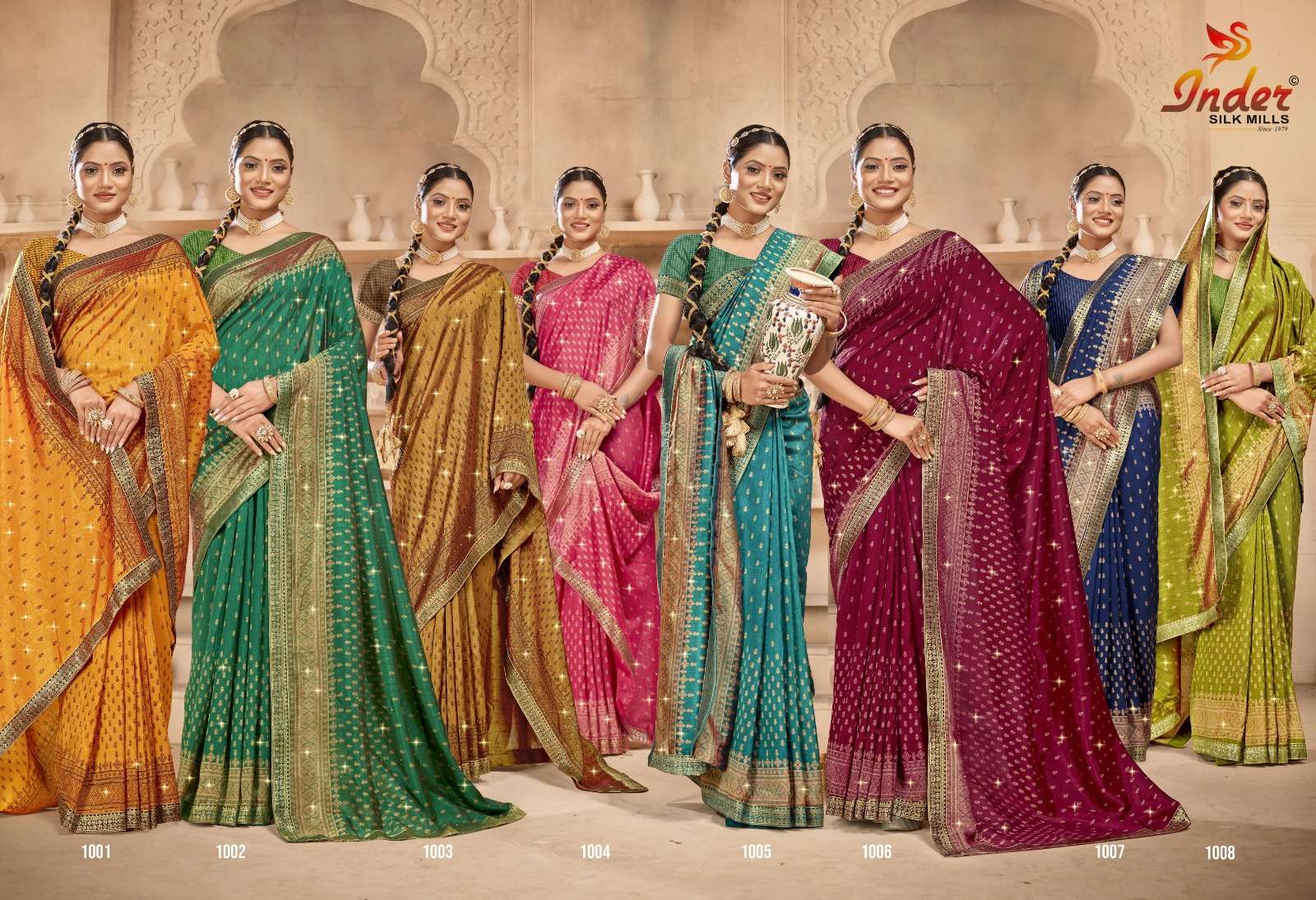 UNLOCK 6173 INDER SILK MILLS Saree Wholesale catalog