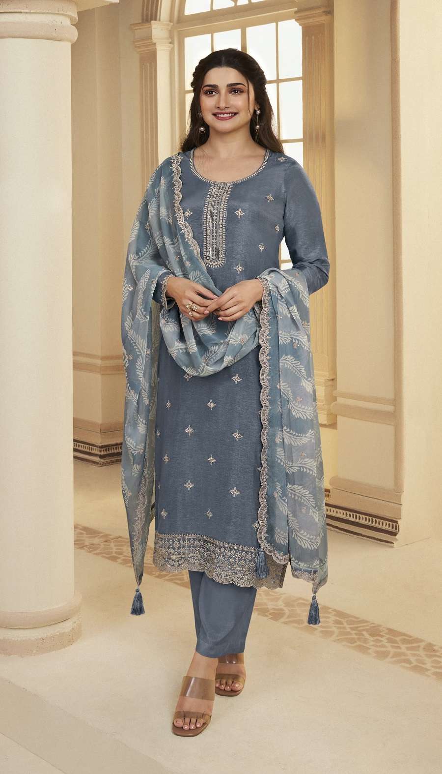 Vinay Kuleesh Shohini Dola Silk Designer Salwar Suits Wholesale catalog