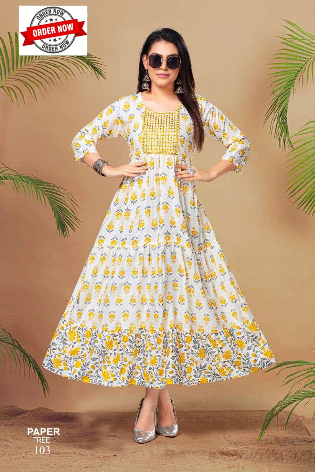 WHITE PAPER TREE VOL.1 Kurti Wholesale catalog