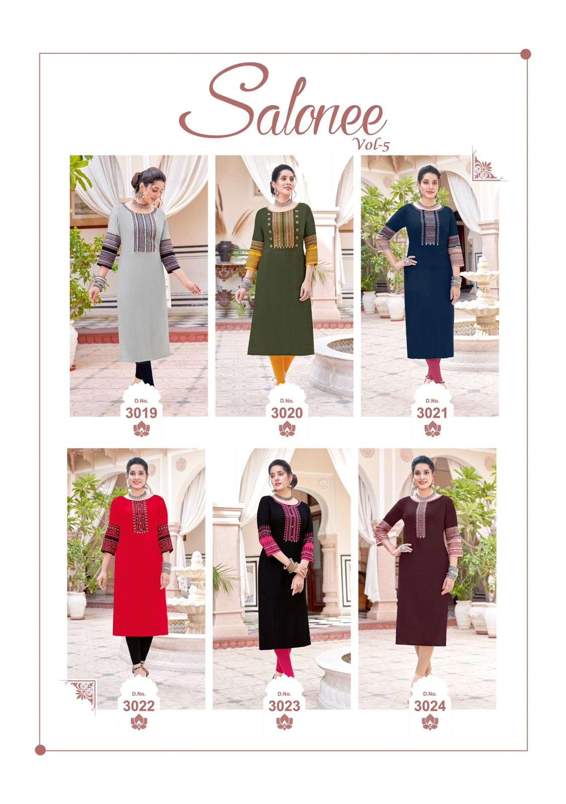 WOOGLEE Salonee Vol 5 Kurti Wholesale catalog