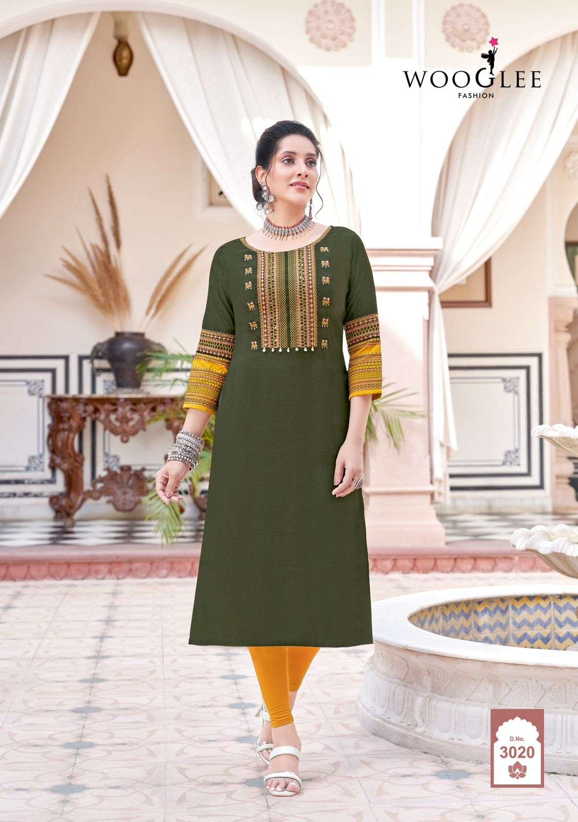 WOOGLEE Salonee Vol 5 Kurti Wholesale catalog