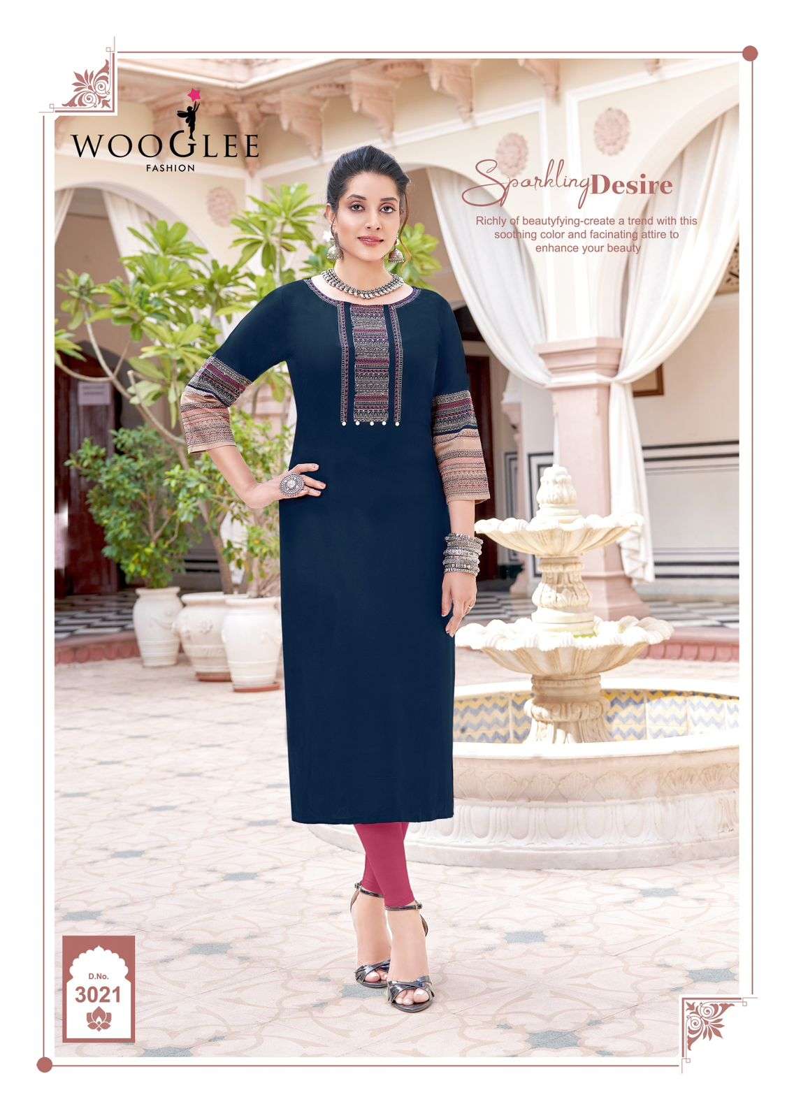 WOOGLEE Salonee Vol 5 Kurti Wholesale catalog