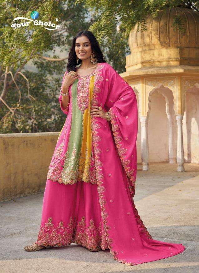 Your Choice Orra 3 Heavy Chinnon Designer Salwar Suits Wholesale catalog