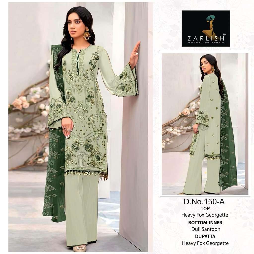 Zarlish Pakistani With And Without Patch Work Suit -Dress Material -Wholesale Catalog