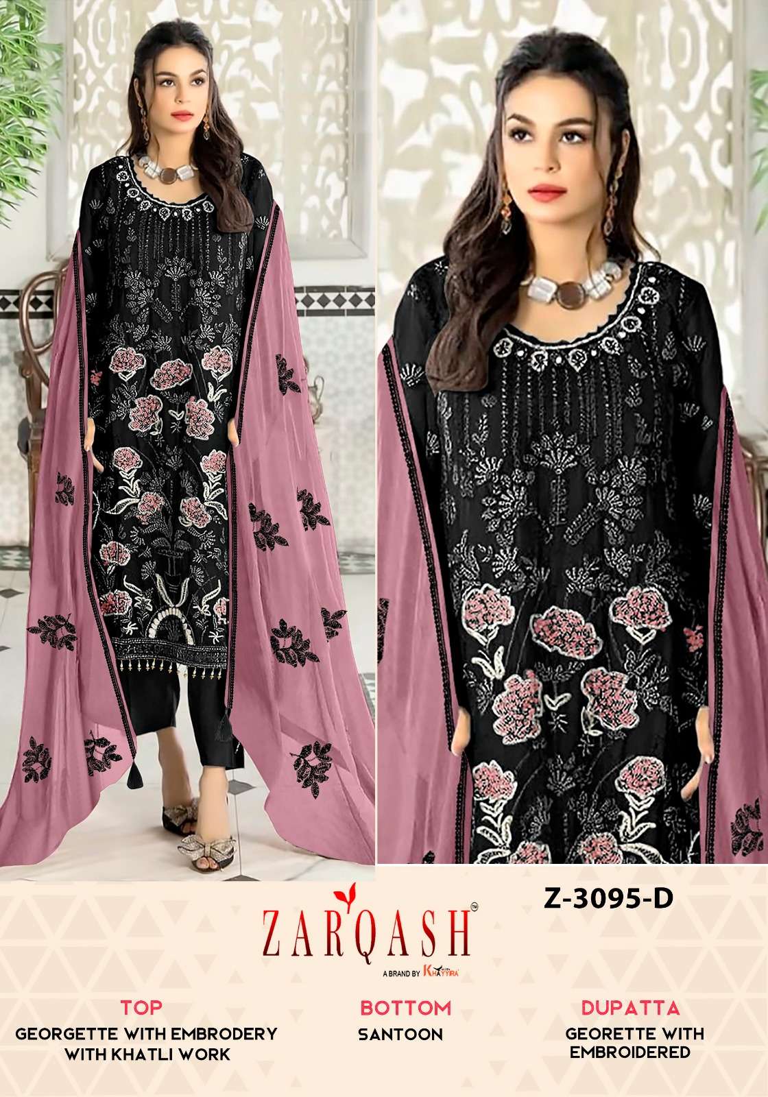 Zarqash Z 3095 Premium Georgette Salwar Kameez Wholesale catalog