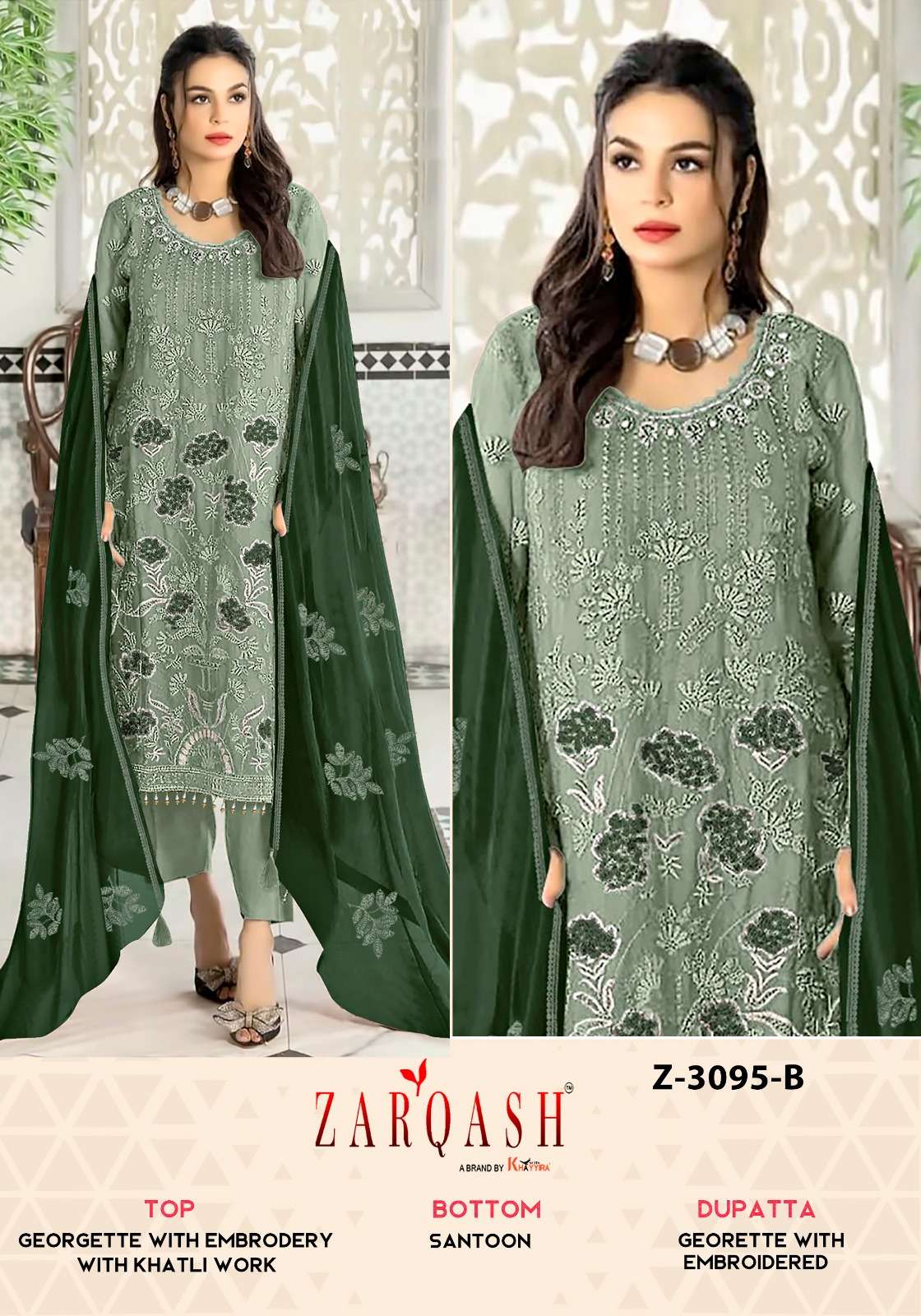 Zarqash Z 3095 Premium Georgette Salwar Kameez Wholesale catalog