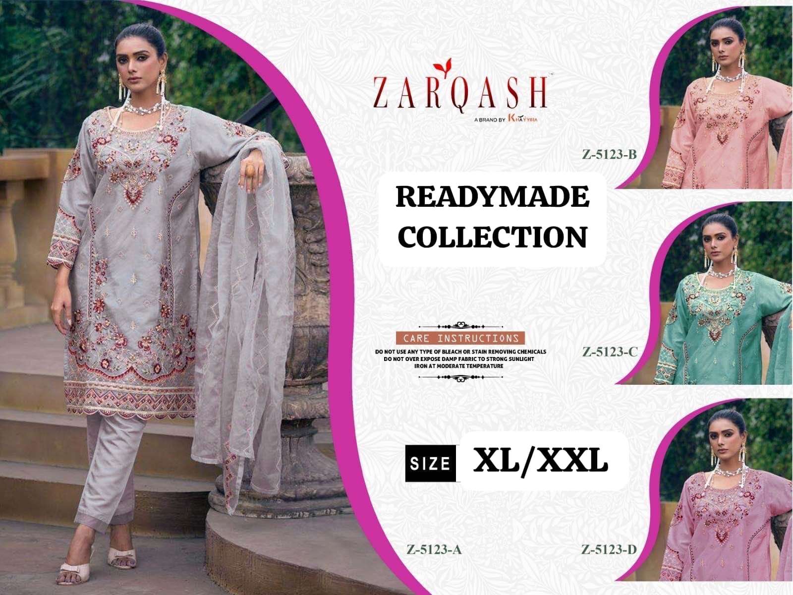 Zarqash Z 5123 A To D Pakistani Suits Wholesale catalog