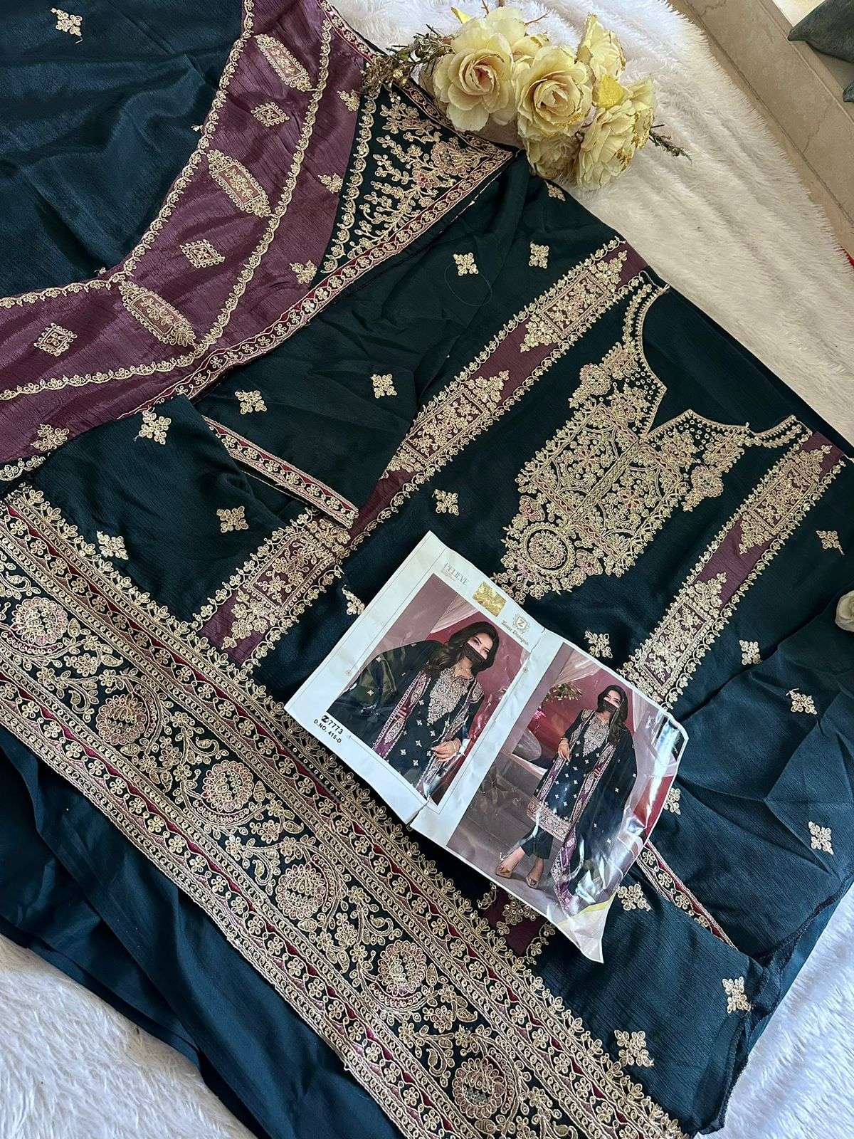 Ziaaz Designs 415 Dress Material Wholesale catalog