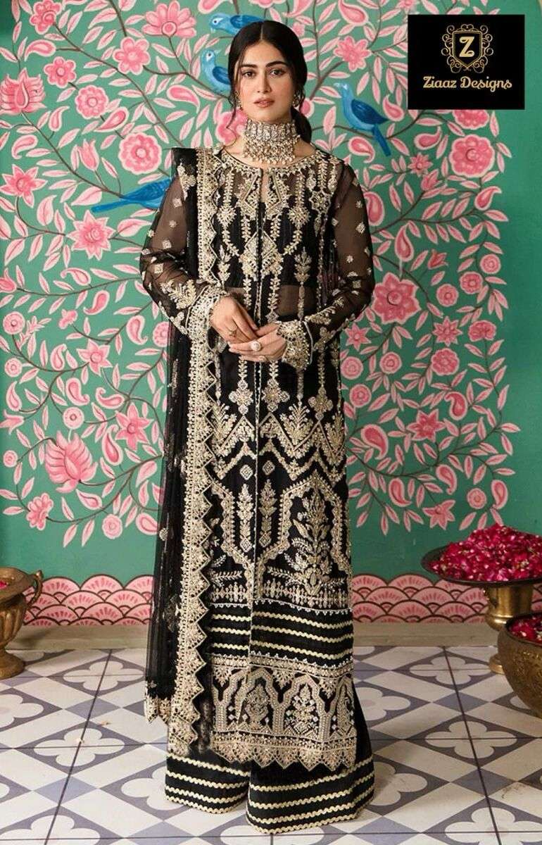  Ziaaz Designs 427 Organza Pakistani Suits Wholesale catalog