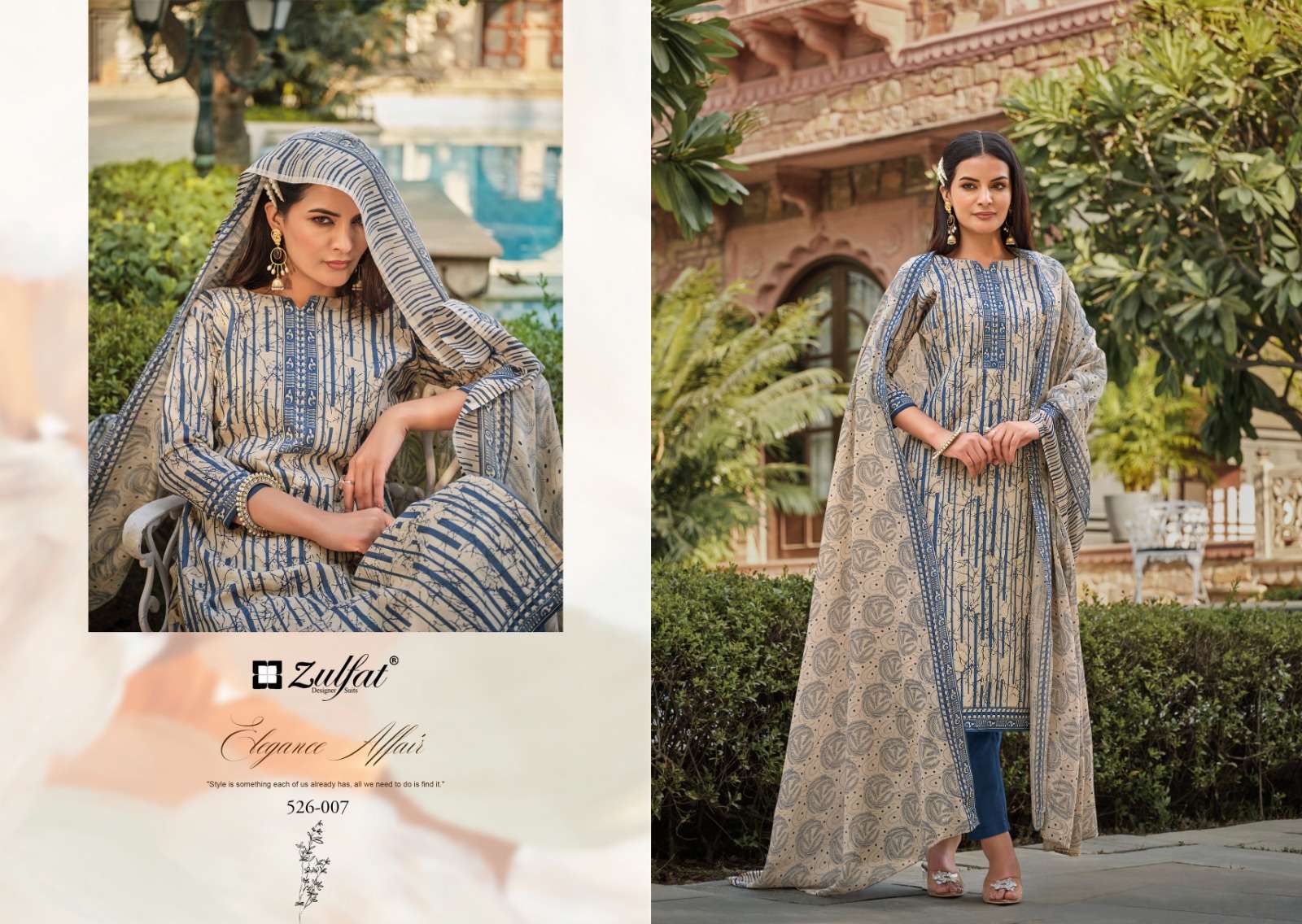 Zulfat Banni Exclusive Designer Dress Material Wholesale catalog