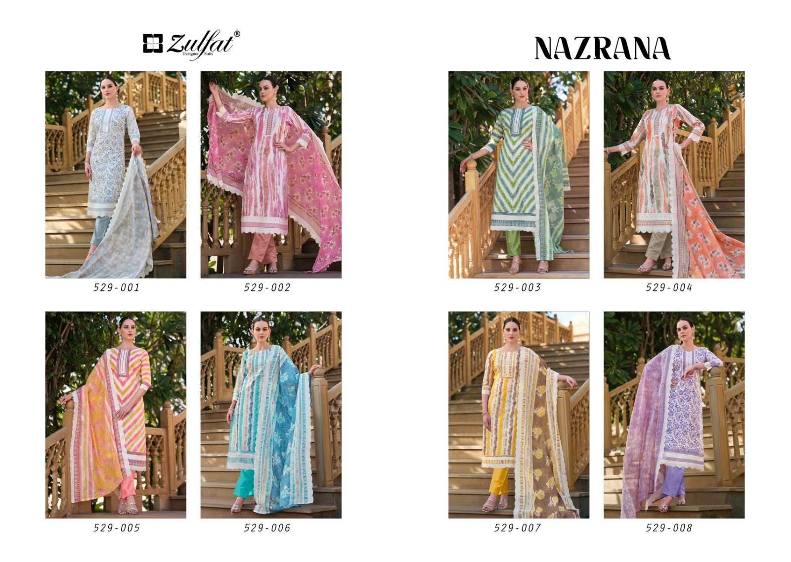 Zulfat Nazrana Vol 2 Exclusive Designer Dress Material  Wholesale catalog