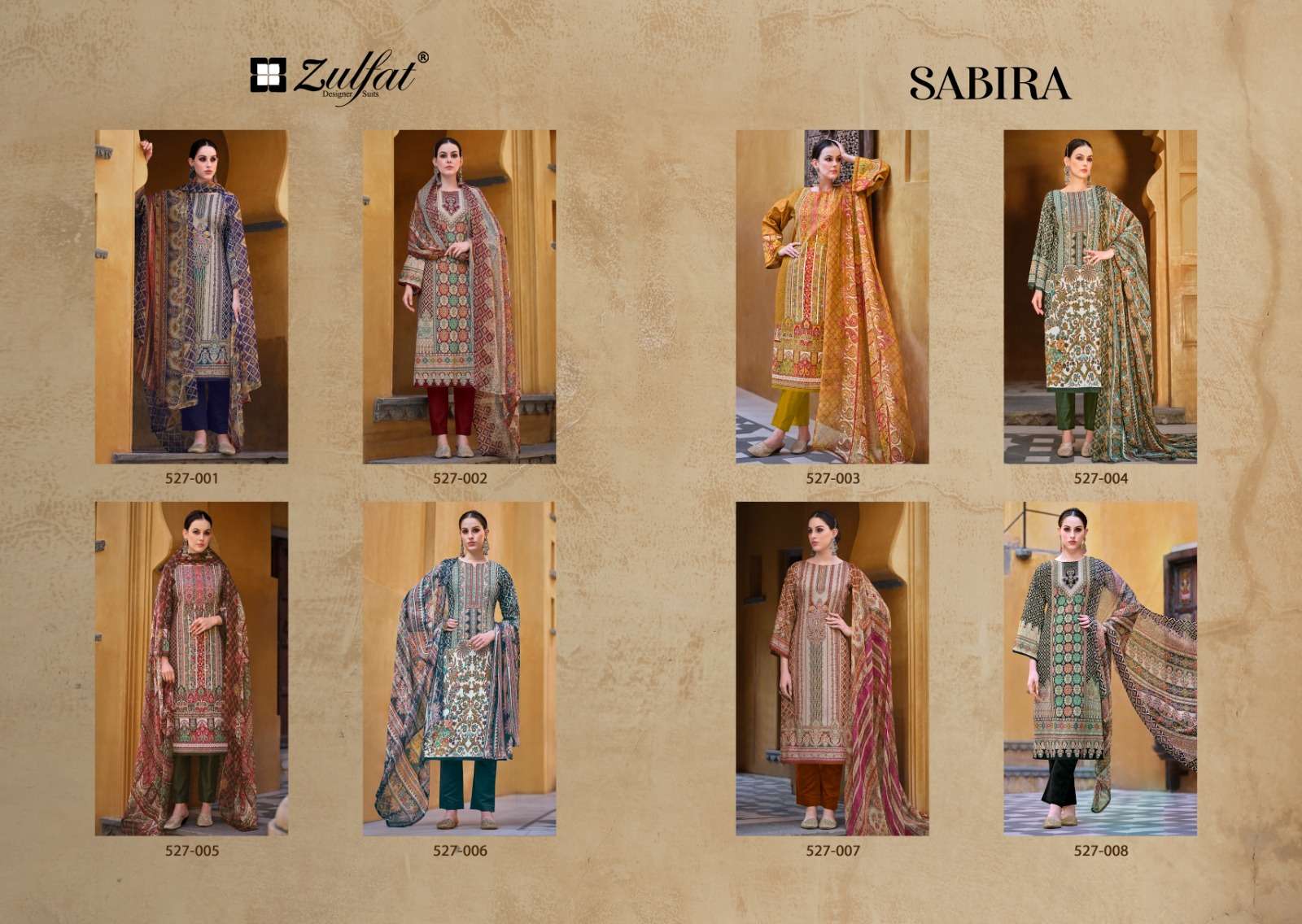 Zulfat Sabira Cotton Designer Dress Material  Wholesale catalog