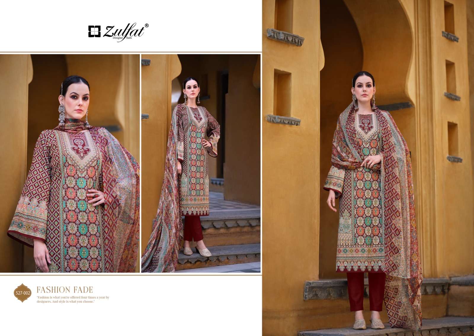 Zulfat Sabira Cotton Designer Dress Material  Wholesale catalog