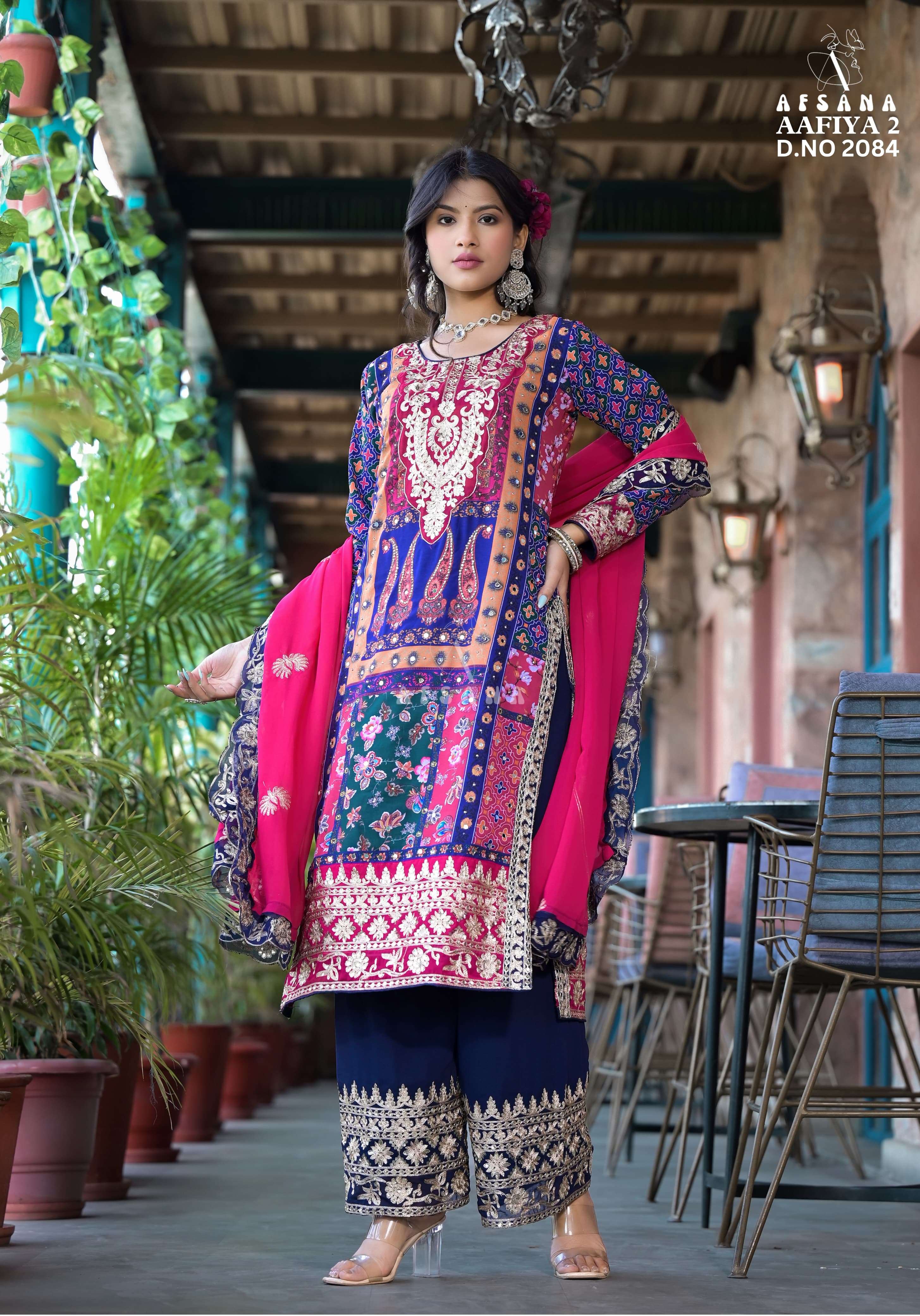 Afsana Aafiya Vol 2 Digital Printed Salwar Kameez Wholesale catalog