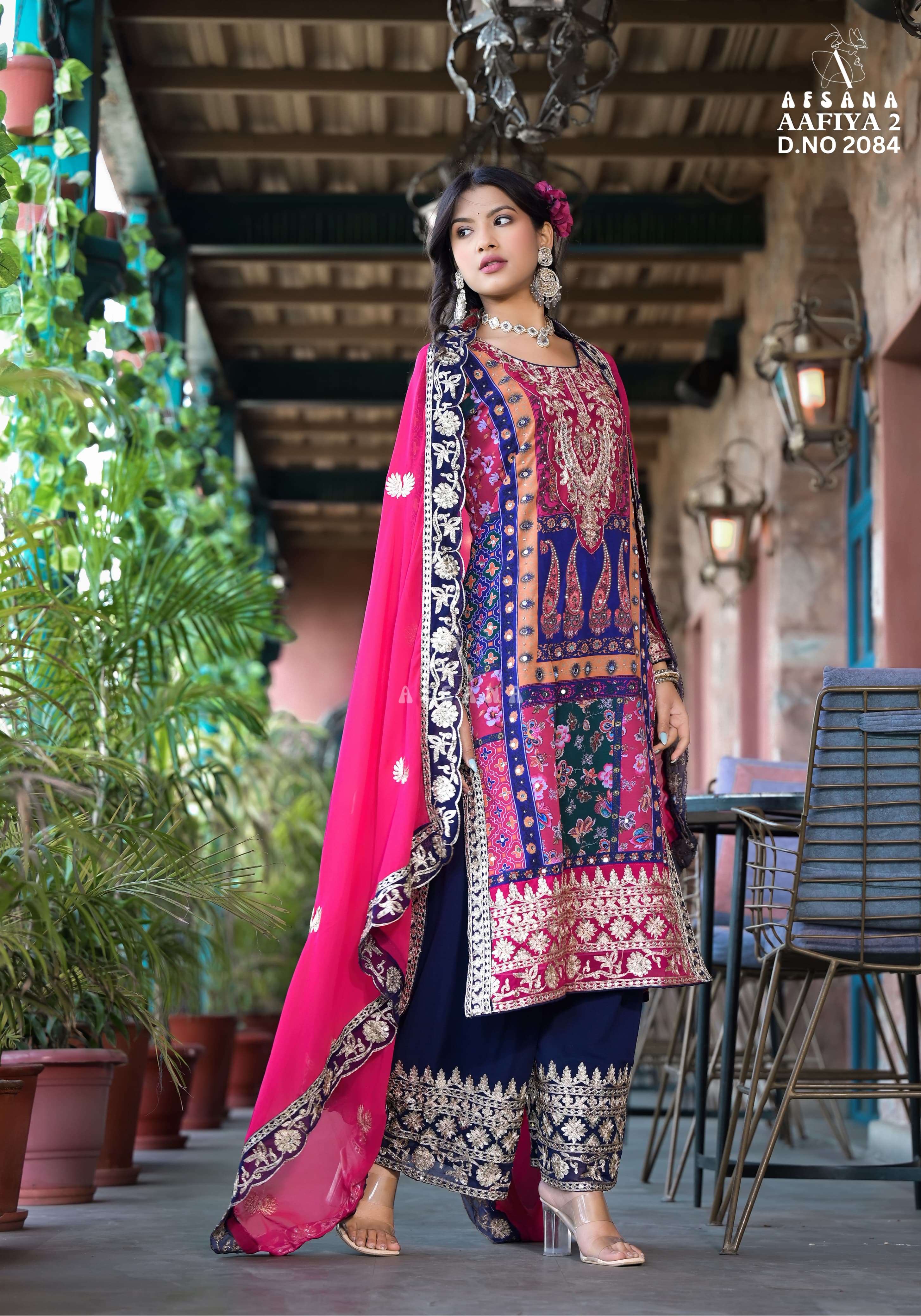 Afsana Aafiya Vol 2 Digital Printed Salwar Kameez Wholesale catalog