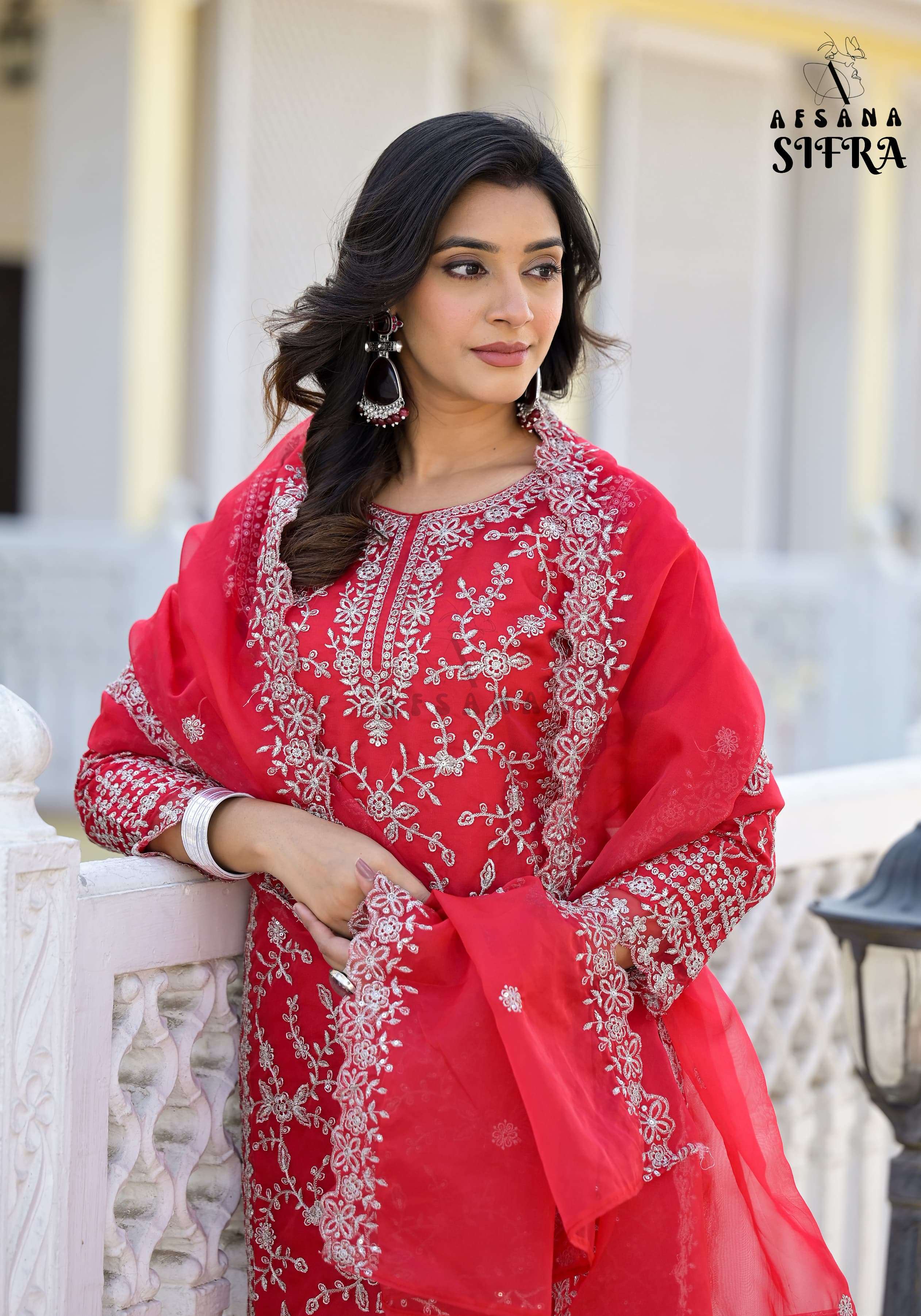 Afsana Sifra Organza Pakistani Suits Wholesale catalog