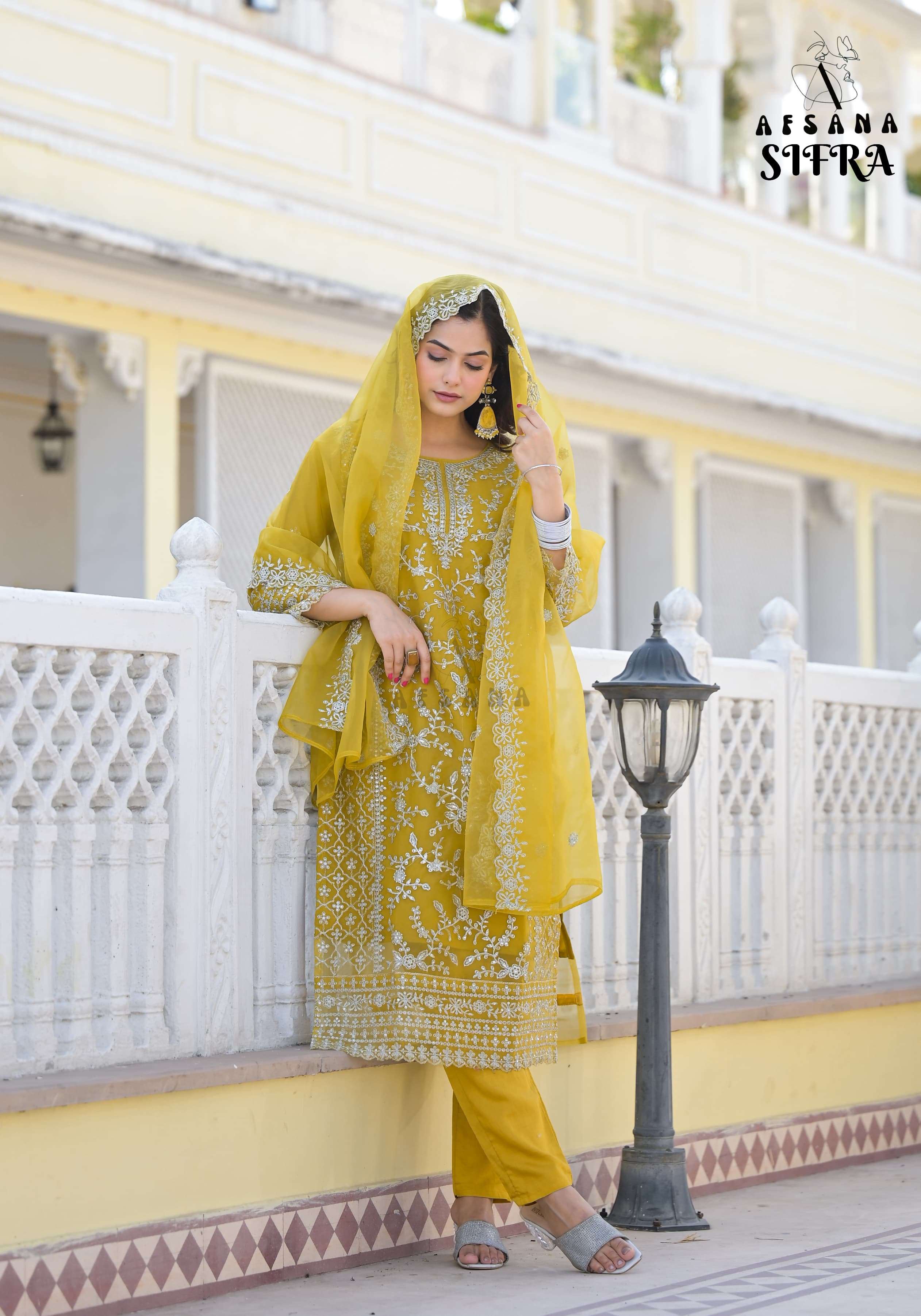 Afsana Sifra Organza Pakistani Suits Wholesale catalog
