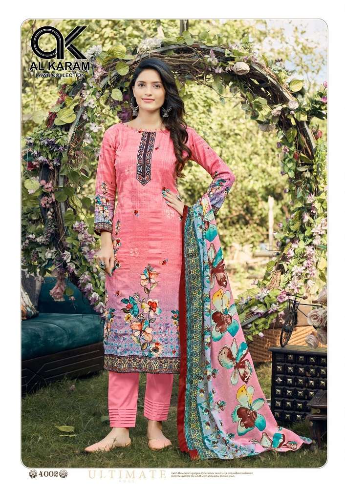 Al Karam Chikankari Embroidery Vol 4 Dress Material Wholesale catalog