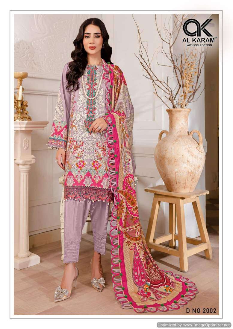Al Karam Florence Vol 2 Cambric Cotton Dress Material Wholesale catalog