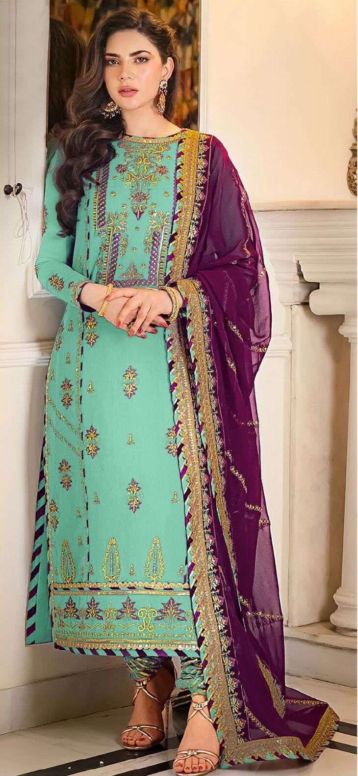Alk Khushbu Ashiyan 1014 Salwar suit Wholesale catalog
