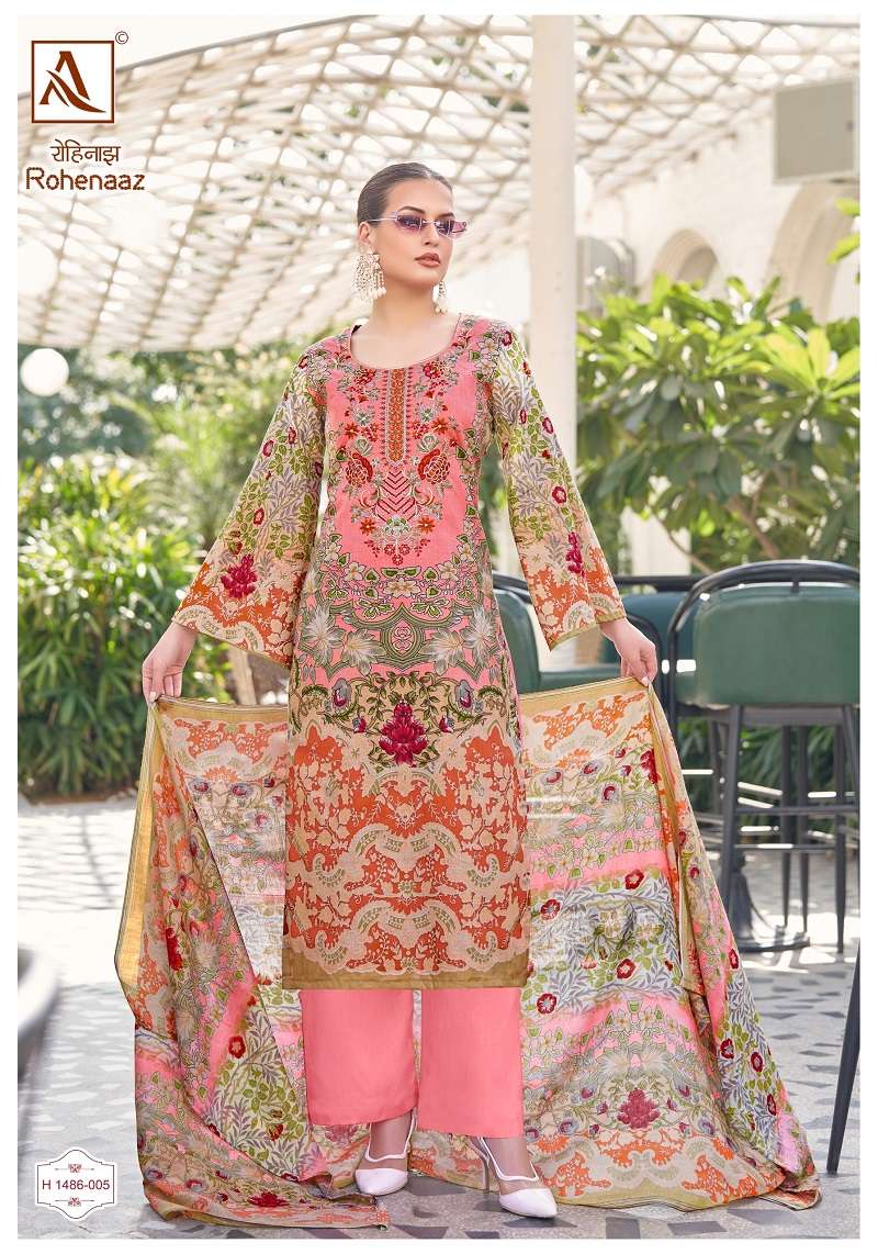 Alok Rohenaaz Cambric Cotton Designer Dress Material Wholesale catalog