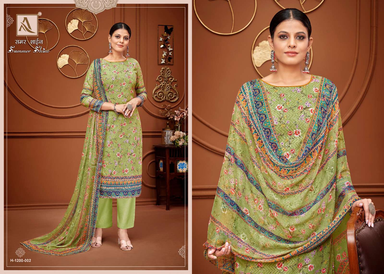 Alok Summer Shine Digital Printed Dress Material Wholesale catalog