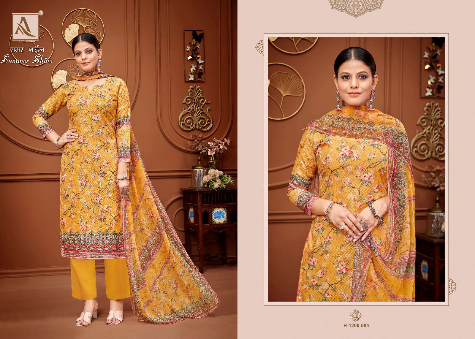 Alok Summer Shine Digital Printed Dress Material Wholesale catalog