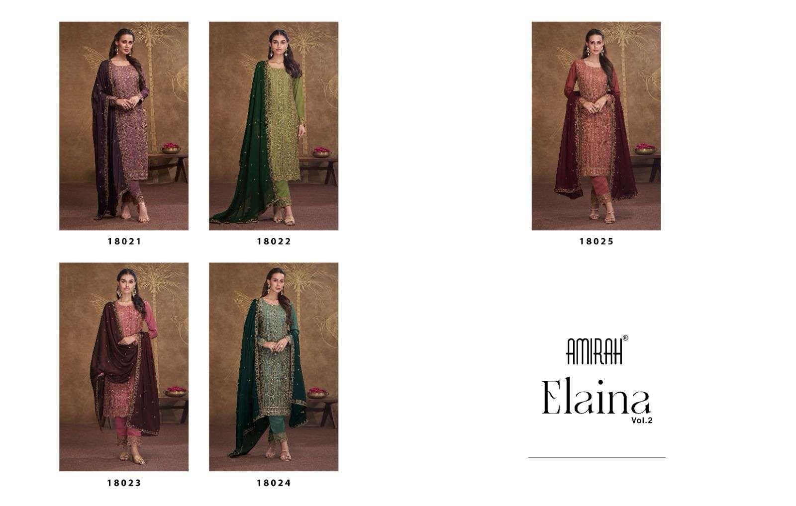 Amirah Elaina Vol 2 Salwar Kameez Wholesale catalog