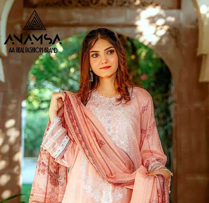 Anamsa 268 Musline Cotton Salwar Kameez Wholesale catalog