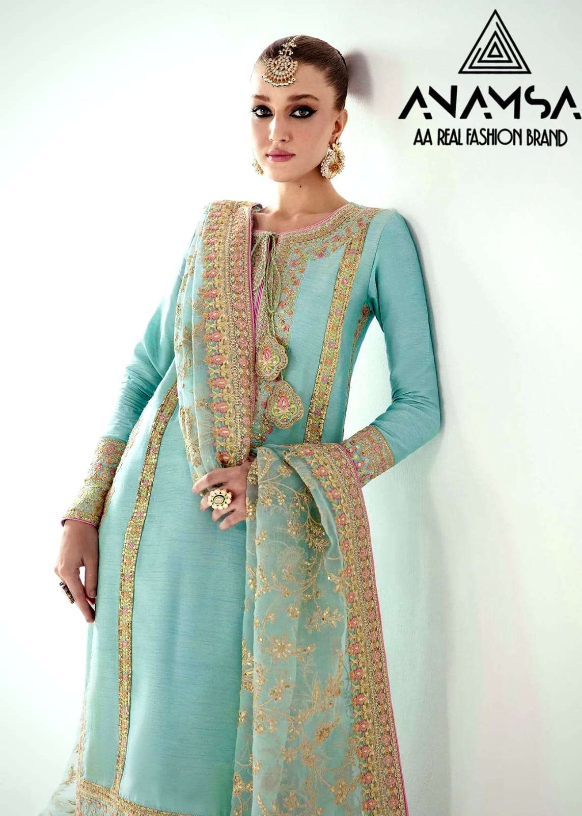 Anamsa 408 Georgette Salwar Kameez Wholesale catalog