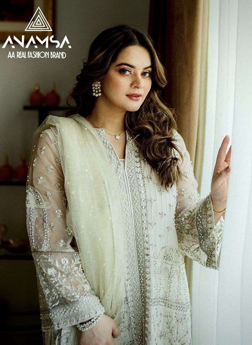 Anamsa 409 Embroidery Salwar Kameez Wholesale catalog