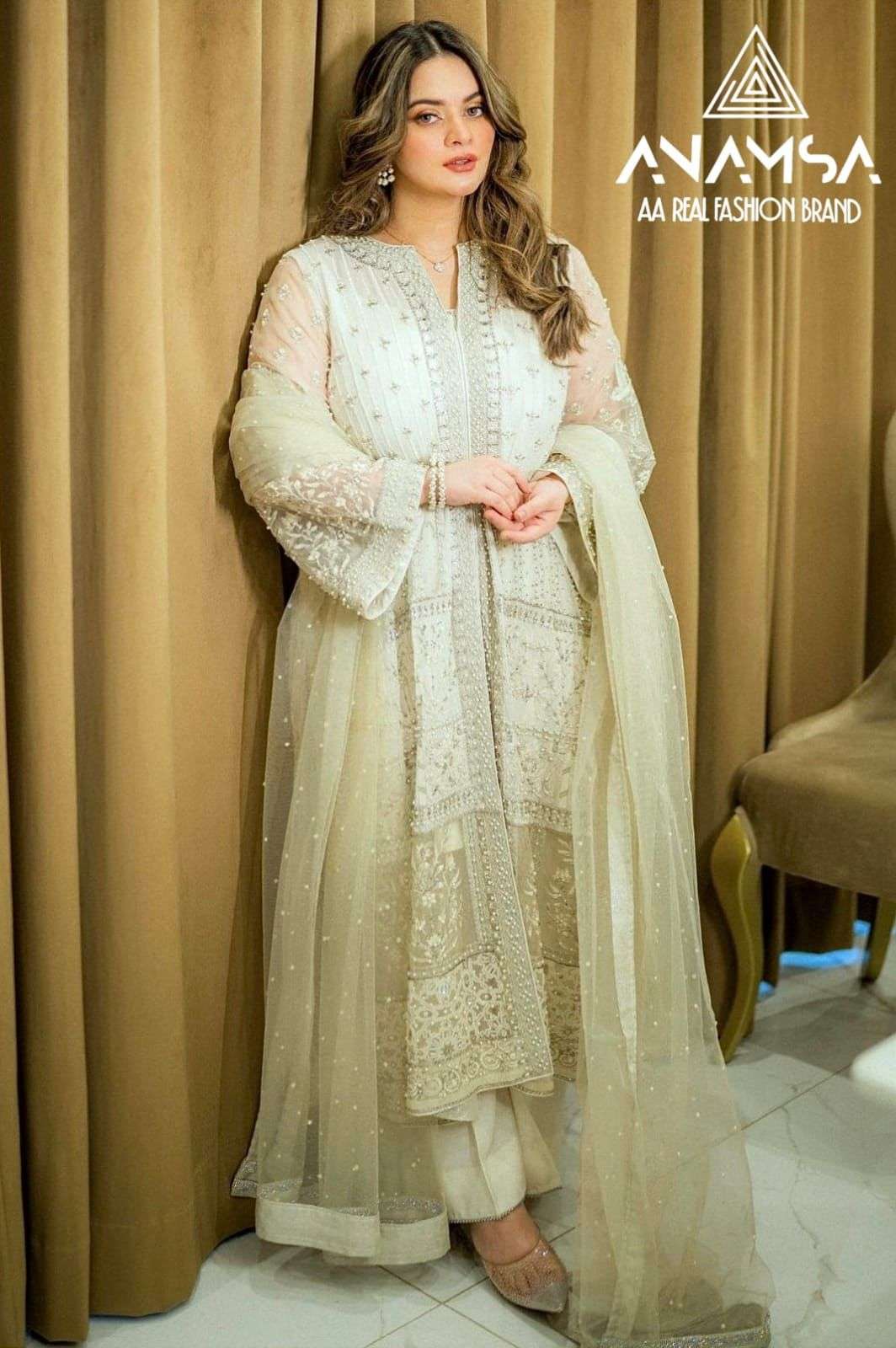 Anamsa 409 Embroidery Salwar Kameez Wholesale catalog