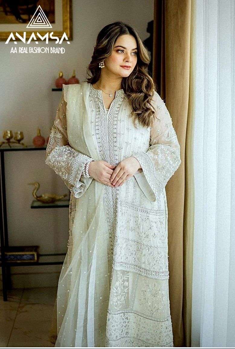 Anamsa 409 Embroidery Salwar Kameez Wholesale catalog