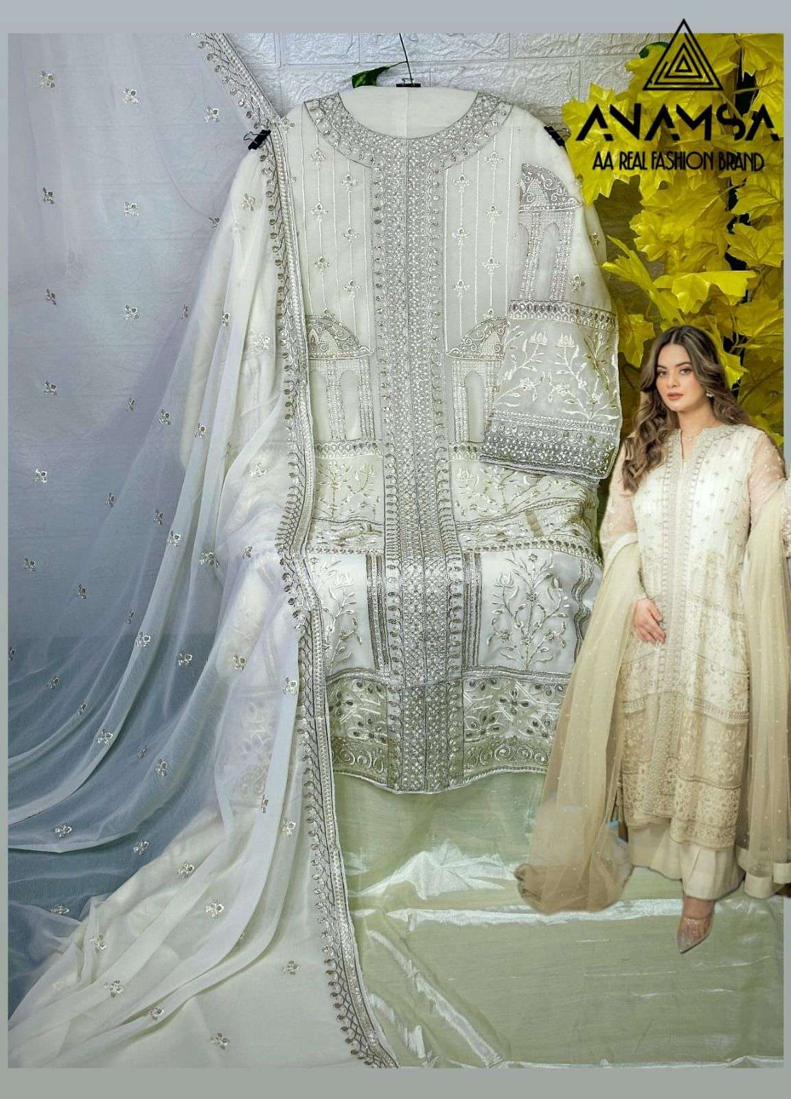 Anamsa 409 Embroidery Salwar Kameez Wholesale catalog