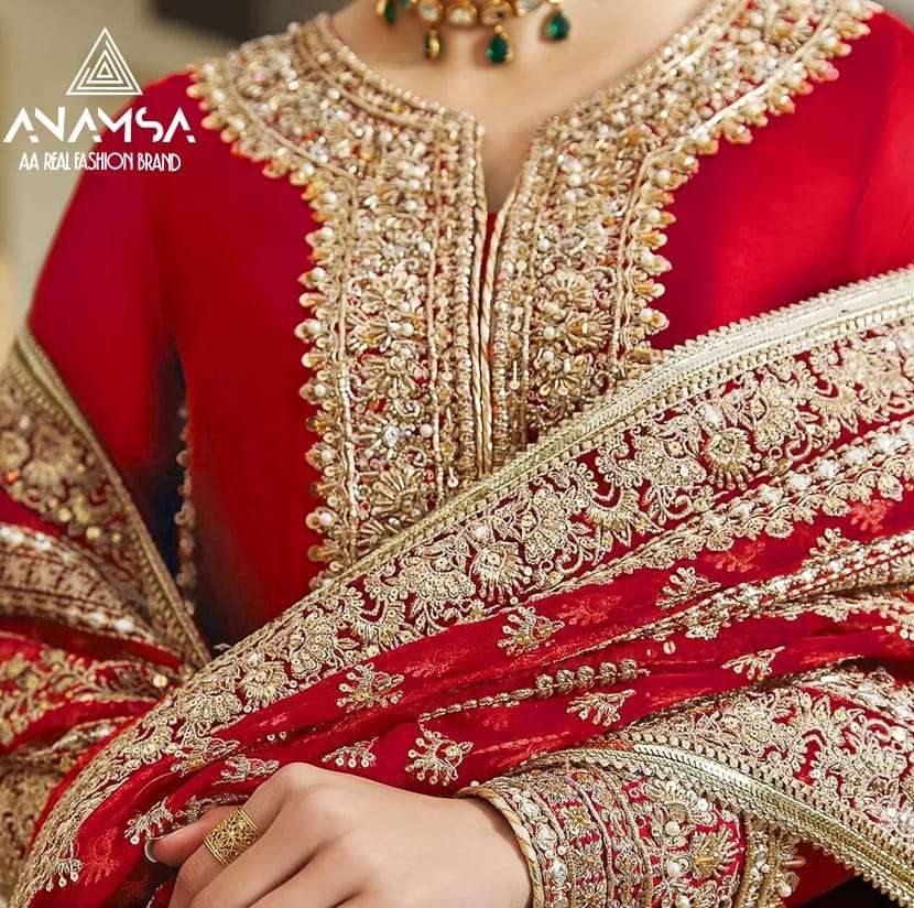 Anamsa 411 Fancy Salwar Suit Wholesale catalog