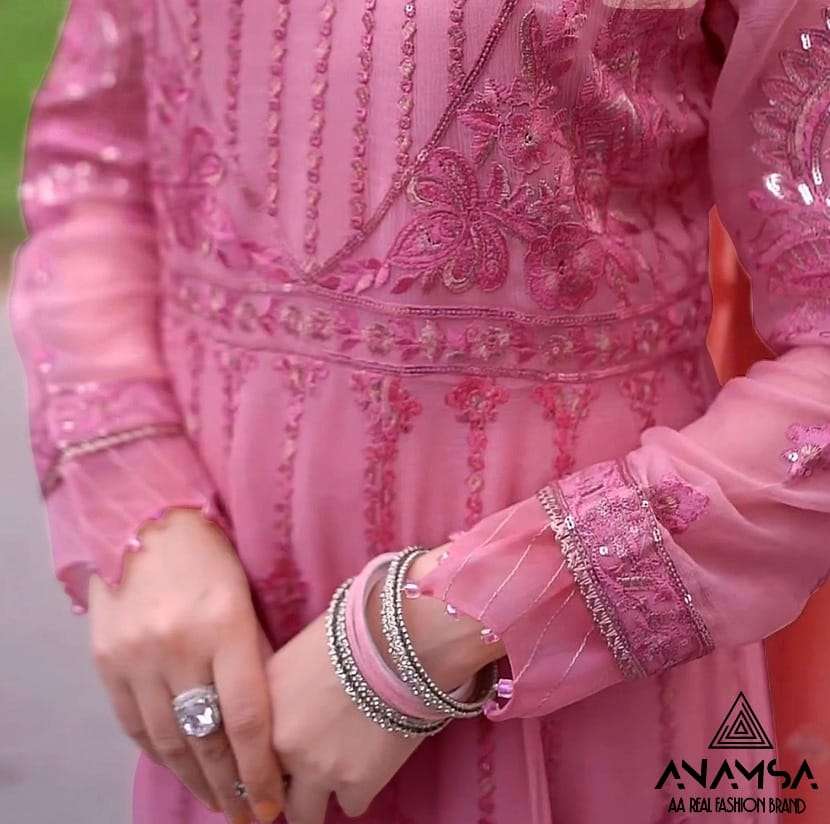Anamsa 415 Georgette Sequence Work Salwar Suit Wholesale catalog