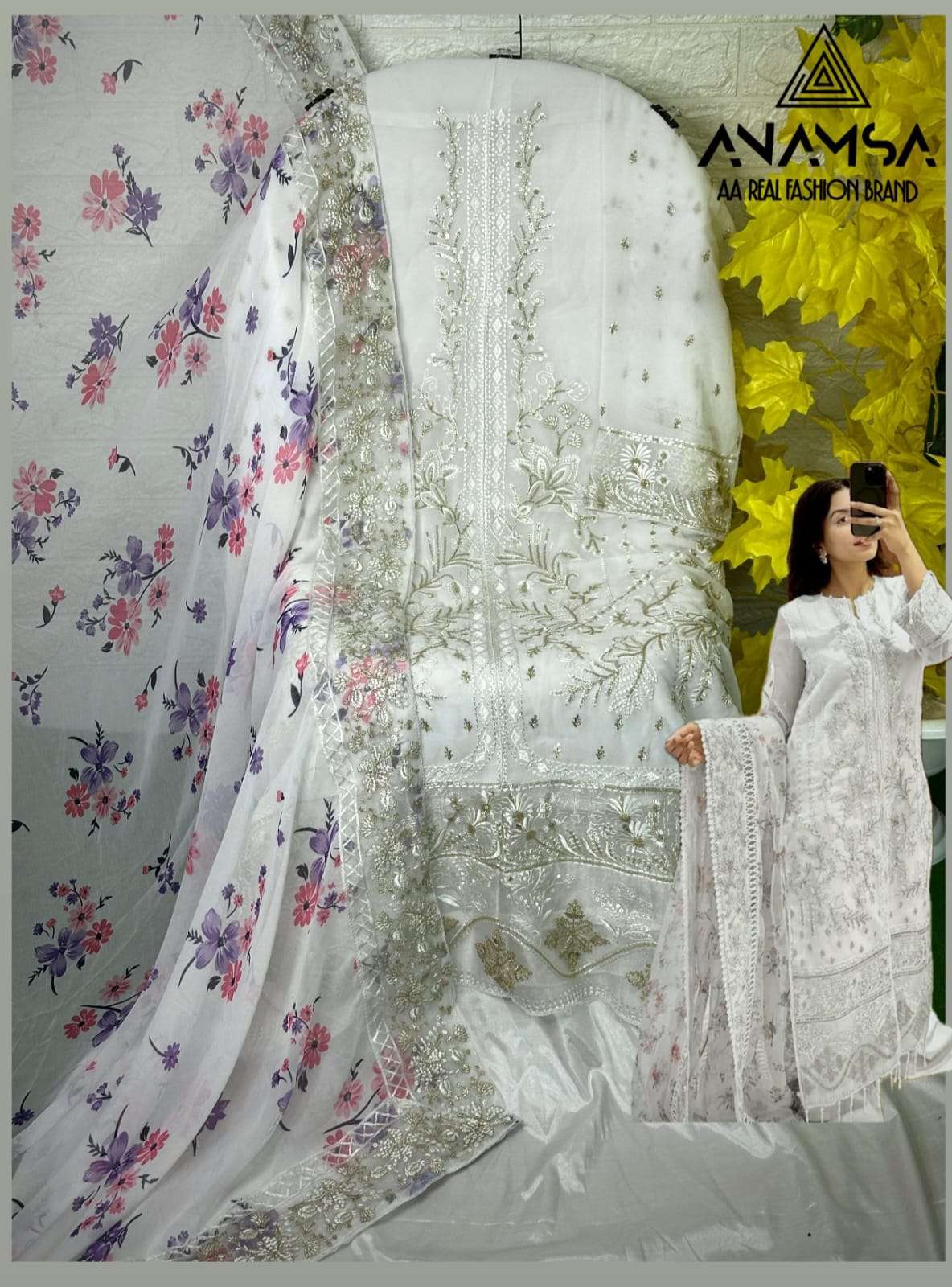 Anamsa 416 Georgette Pakistani Suit Wholesale catalog